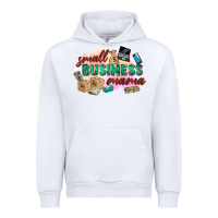 White small business mama Urban Hoodie - Zillion Design Studio
