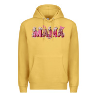 Antique Gold pink flowers mama Premium Hoodie - Zillion Design Studio