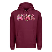 Burgundy pink flowers mama Premium Hoodie - Zillion Design Studio