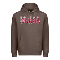Coffee pink flowers mama Premium Hoodie - Zillion Design Studio