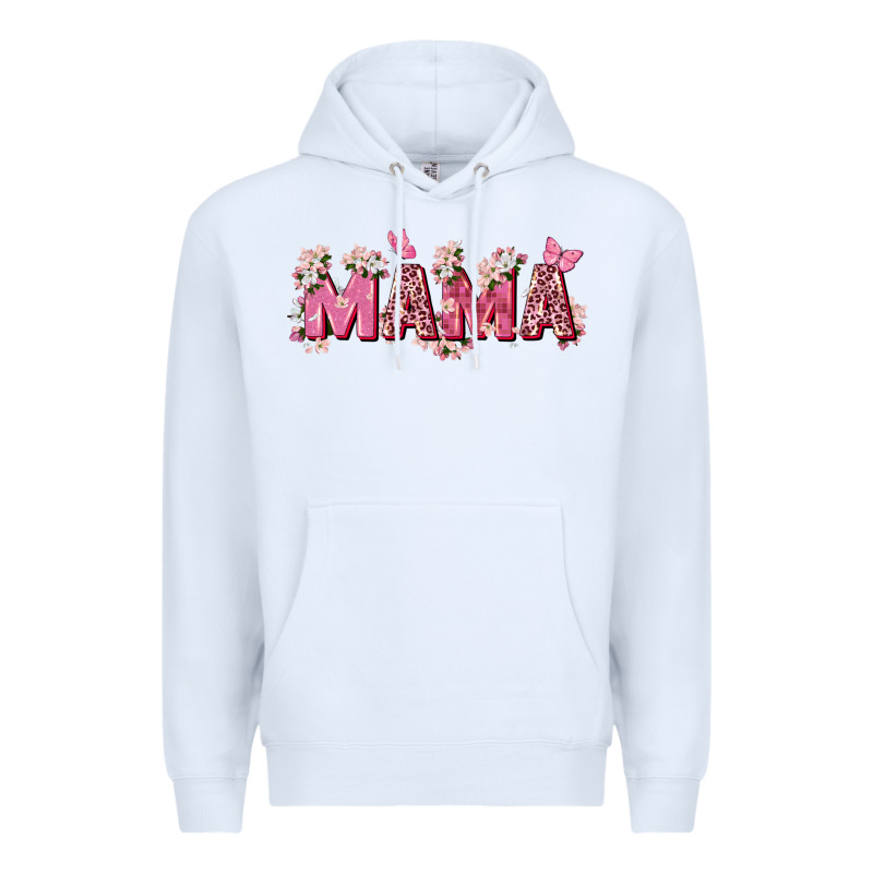 Pink Flowers Mama Premium Hoodie by Zillion Design Studio | Teevron
