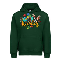 Forest Green social worker Urban Hoodie - Zillion Design Studio