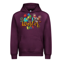 Mauve Wine social worker Urban Hoodie - Zillion Design Studio