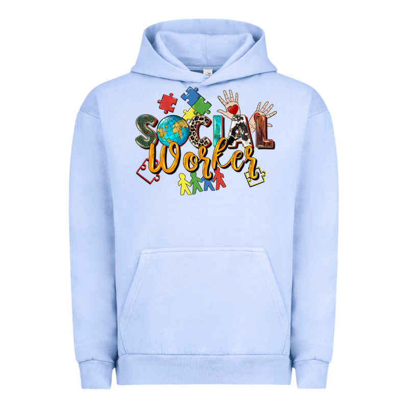 Social Worker Urban Hoodie by Zillion Design Studio | Teevron