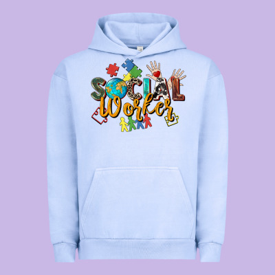 Social Worker Urban Hoodie Designed By Zillion Design Studio