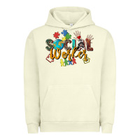 Pigment Pistachio social worker Urban Hoodie - Zillion Design Studio