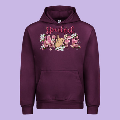 Spoiled Wife Urban Hoodie Designed By Zillion Design Studio