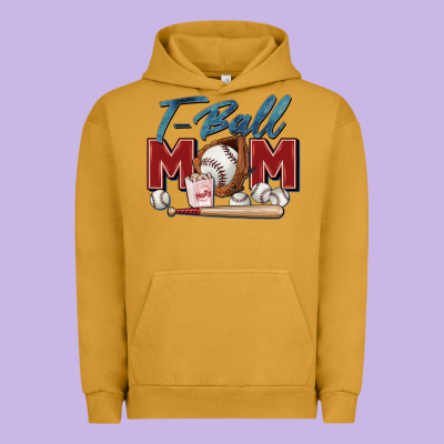 T Ball Mom Urban Hoodie Designed By Zillion Design Studio