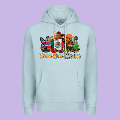 Peace Love Mexico Premium Hoodie Designed By Cts Tumbler Store