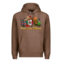 Chestnut peace love mexico Premium Hoodie - CTS Tumbler Store
