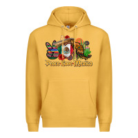 Mustard peace love mexico Premium Hoodie - CTS Tumbler Store