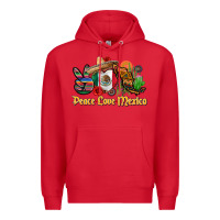 Red peace love mexico Premium Hoodie - CTS Tumbler Store