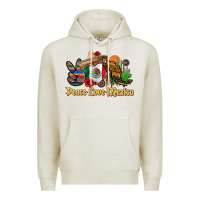 Oatmeal Heather peace love mexico Premium Hoodie - CTS Tumbler Store