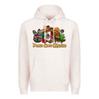 Pale Pink peace love mexico Premium Hoodie - CTS Tumbler Store