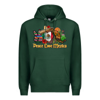 Sports Green peace love mexico Premium Hoodie - CTS Tumbler Store