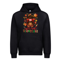 Black santa's favorite dispatcher afro messy bun Urban Hoodie - texasbilliewilder