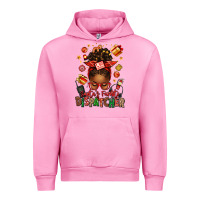 Fuchsia Pink santa's favorite dispatcher afro messy bun Urban Hoodie - texasbilliewilder