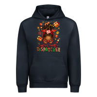 Navy santa's favorite dispatcher afro messy bun Urban Hoodie - texasbilliewilder