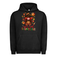 Pigment Black santa's favorite dispatcher afro messy bun Urban Hoodie - texasbilliewilder