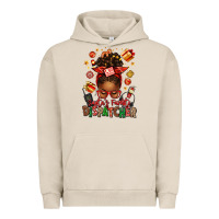 Pigment French Oak santa's favorite dispatcher afro messy bun Urban Hoodie - texasbilliewilder