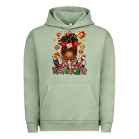 Pigment Oil Green santa's favorite dispatcher afro messy bun Urban Hoodie - texasbilliewilder