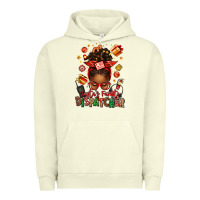 Pigment Pistachio santa's favorite dispatcher afro messy bun Urban Hoodie - texasbilliewilder