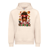 Sandshell santa's favorite dispatcher afro messy bun Urban Hoodie - texasbilliewilder