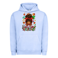 Pigment Grape Ice santa's favorite secretary afro messy bun Urban Hoodie - texasbilliewilder