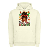 Pigment Pistachio santa's favorite secretary afro messy bun Urban Hoodie - texasbilliewilder