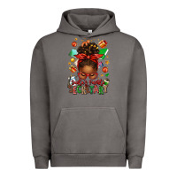 Pigment Tornado santa's favorite secretary afro messy bun Urban Hoodie - texasbilliewilder