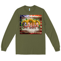 Army Green patriotic yaya tumbler Long Sleeve Tee - BarkalooDesign