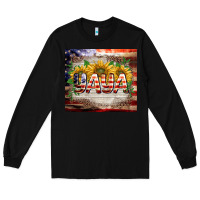 Black patriotic yaya tumbler Long Sleeve Tee - BarkalooDesign