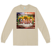 Mushroom patriotic yaya tumbler Long Sleeve Tee - BarkalooDesign