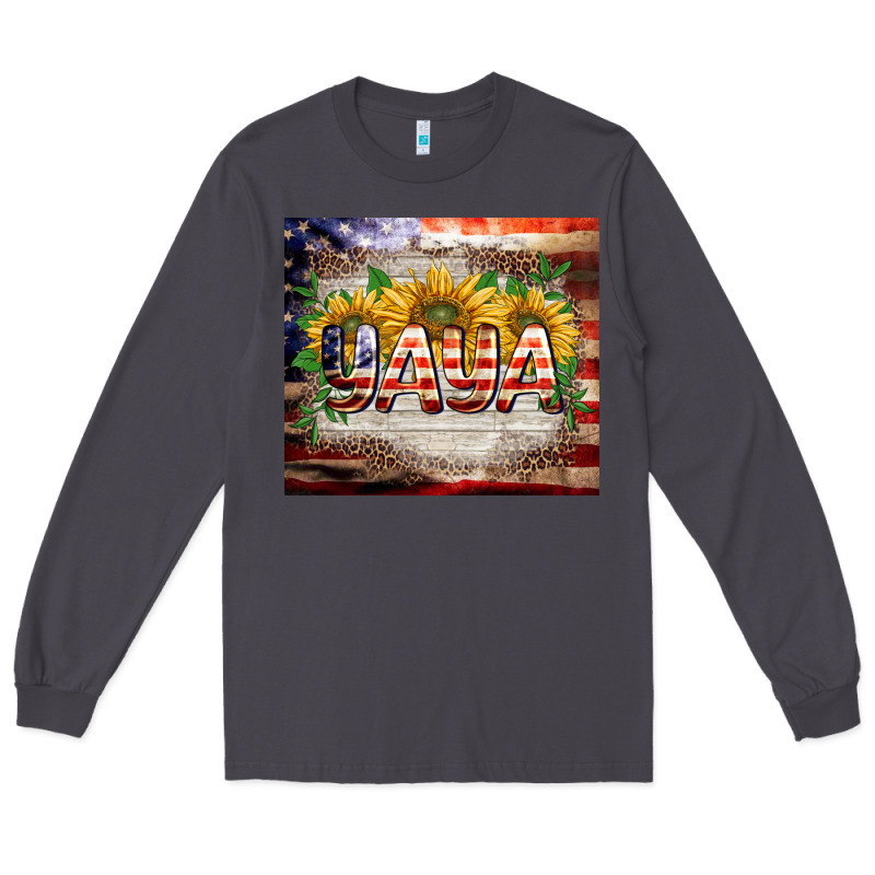 Patriotic Yaya Tumbler Long Sleeve Tee by BarkalooDesign | Teevron