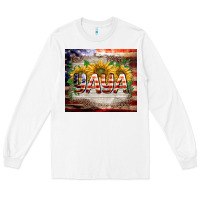 White patriotic yaya tumbler Long Sleeve Tee - BarkalooDesign
