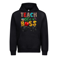 Black teach like a boss Urban Hoodie - Zillion Design Studio