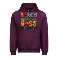 Mauve Wine teach like a boss Urban Hoodie - Zillion Design Studio