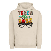 Pigment French Oak teach like a boss Urban Hoodie - Zillion Design Studio