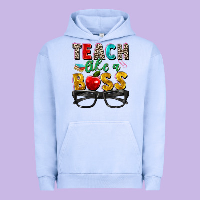 Teach Like A Boss Urban Hoodie Designed By Zillion Design Studio