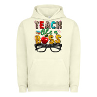 Pigment Pistachio teach like a boss Urban Hoodie - Zillion Design Studio