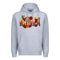 Heather Grey our lady of guadalupe mama Premium Hoodie - CTS Tumbler Store