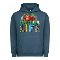 Pigment Midnight Navy teacher life Urban Hoodie - Zillion Design Studio