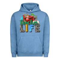 Pigment Pebble Blue teacher life Urban Hoodie - Zillion Design Studio