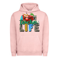 Pigment Salmon teacher life Urban Hoodie - Zillion Design Studio