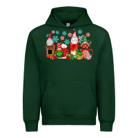 Forest Green christmas gnomes coffee cups Urban Hoodie - texasbilliewilder