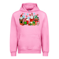 Fuchsia Pink christmas gnomes coffee cups Urban Hoodie - texasbilliewilder