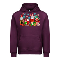 Mauve Wine christmas gnomes coffee cups Urban Hoodie - texasbilliewilder