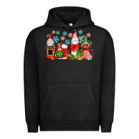 Pigment Black christmas gnomes coffee cups Urban Hoodie - texasbilliewilder