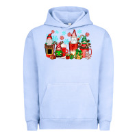 Pigment Grape Ice christmas gnomes coffee cups Urban Hoodie - texasbilliewilder