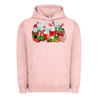 Pigment Salmon christmas gnomes coffee cups Urban Hoodie - texasbilliewilder